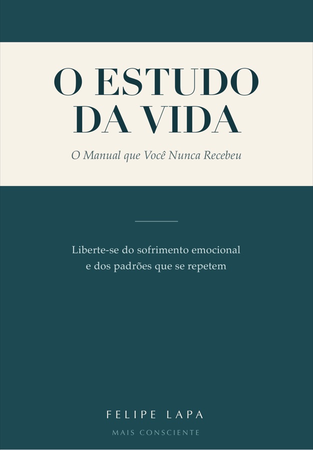 Capa de O Estudo da Vida, de Felipe Lapa