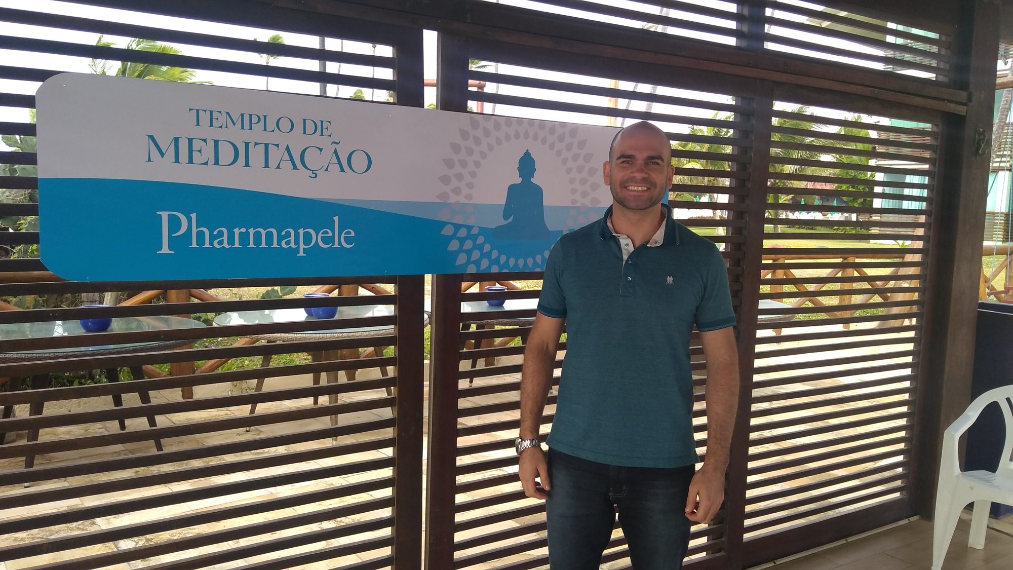 Felipe Lapa em palestra: Pharmapele, Templo de Meditação