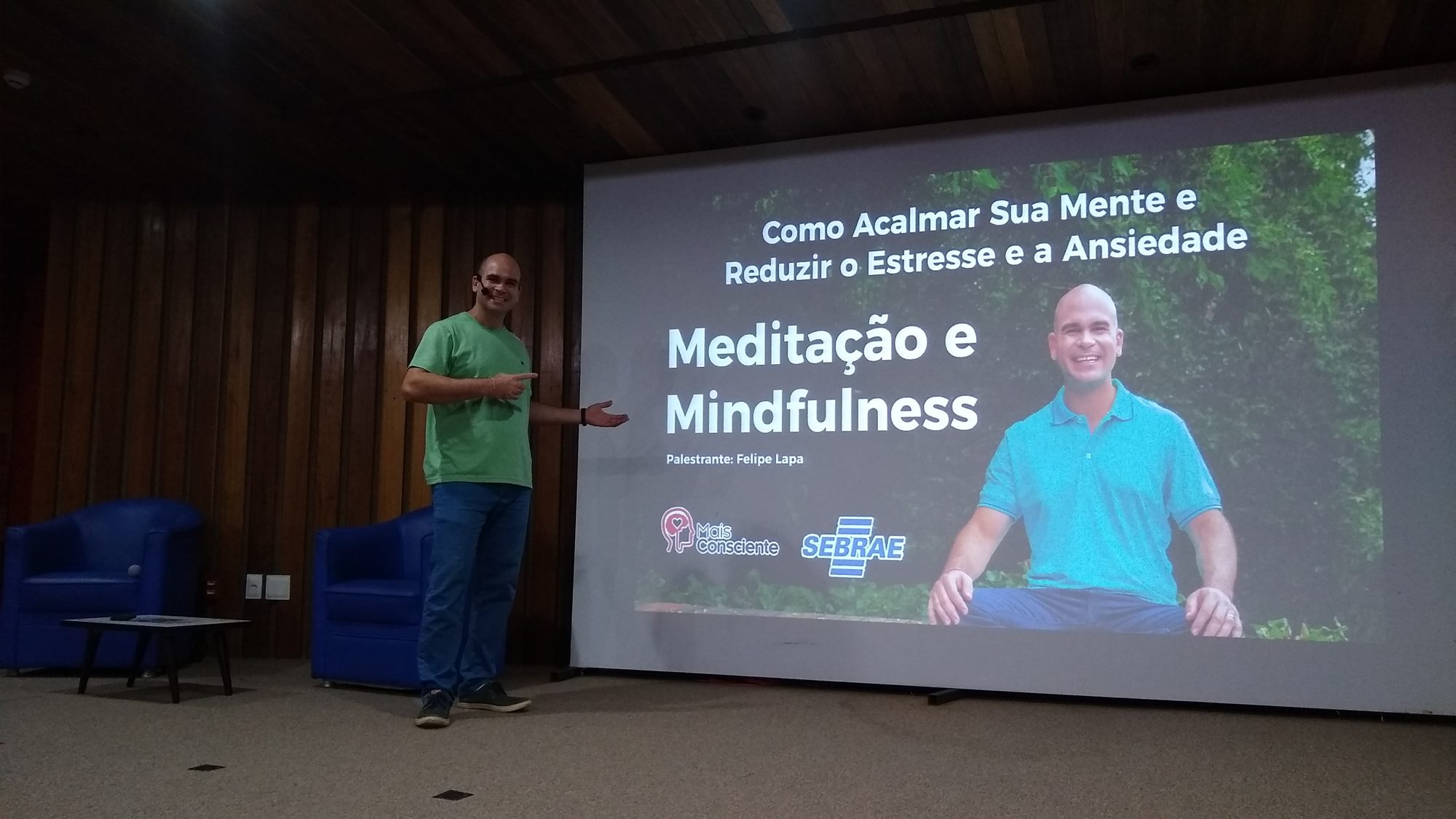 Felipe Lapa em palestra: Sebrae PE